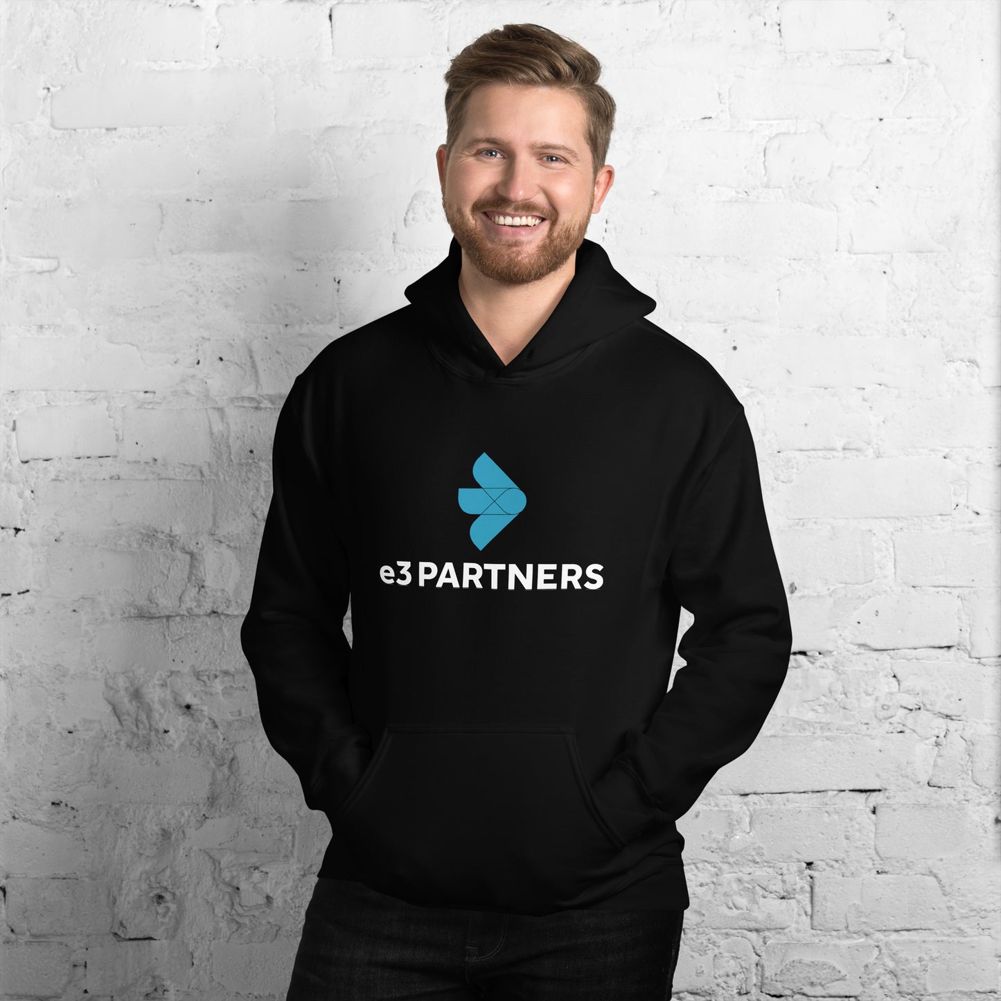 e3 Partners - Stacked Logo Unisex Hoodie
